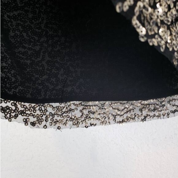 LF Native Rose Kesha Bronze Sequin Mini Skirt Size 2 NEW - Picture 8 of 13